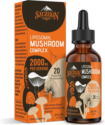 Liposomal Mushroom Complex Drops 2000 MG - 20 Organic Mushroom Extracts - Advanc