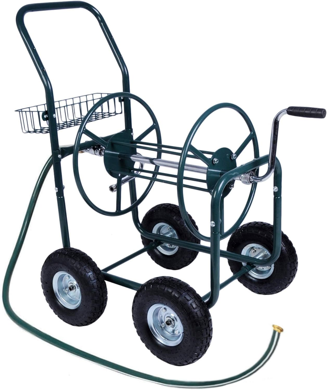 Garden Hose Reel Cart with Anti-Rust Paint, Hosemobile Water