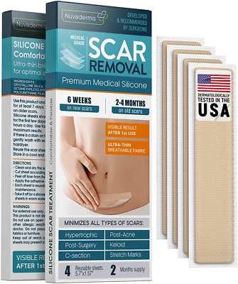 Silicone Scar Sheets Strips Tape Keloid C Section Surgical