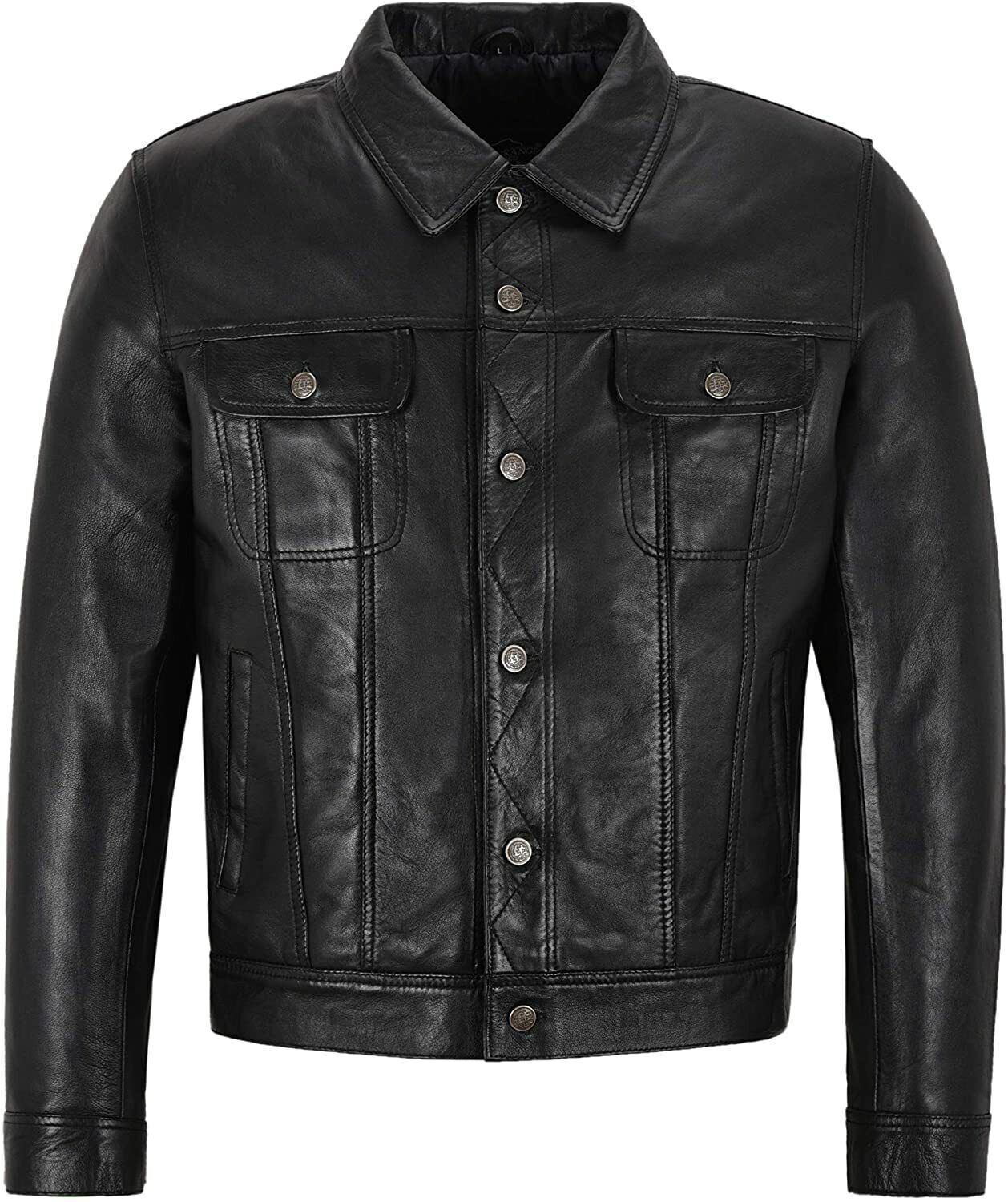 A LEATHER【NEW】TRUCKER JACKET サイズ56 美品 A LEATHER TRUCKER JACKET サイズ56 - メルカリ