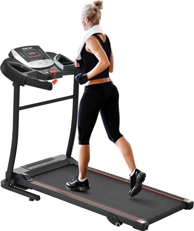 Merax easy assembly folding electric treadmill motorized running machine hotsell