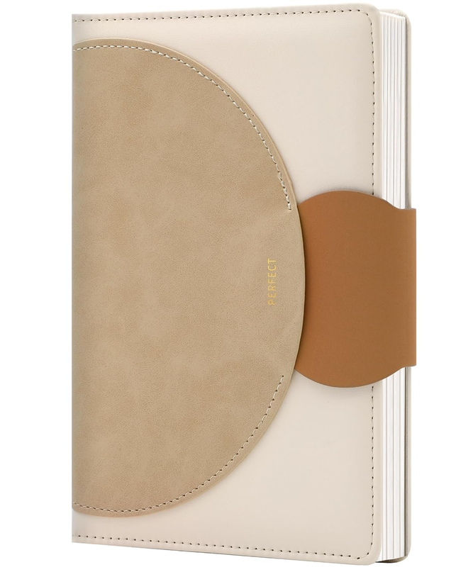 Lined Journal for Women, 100GSM Leather Journals for Writing with Buckle Closure