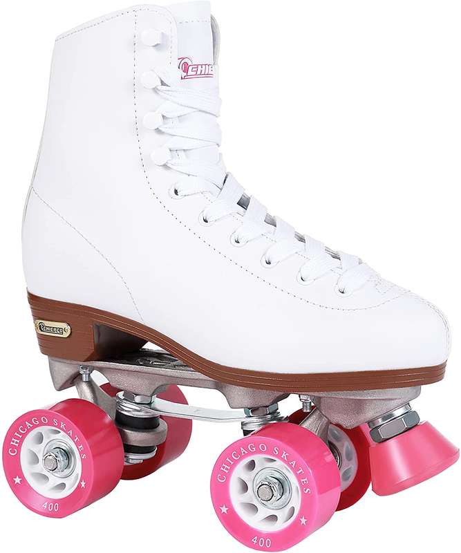 - Premium White Quad Rink Skates Size: 7