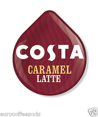 Tassimo Costa Caramel Latte Coffee 24 T Discs 12 Servings Sold Loose