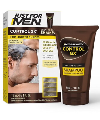 Just for Men Control GX Grey Reducing Shampoo for Lighter Shade