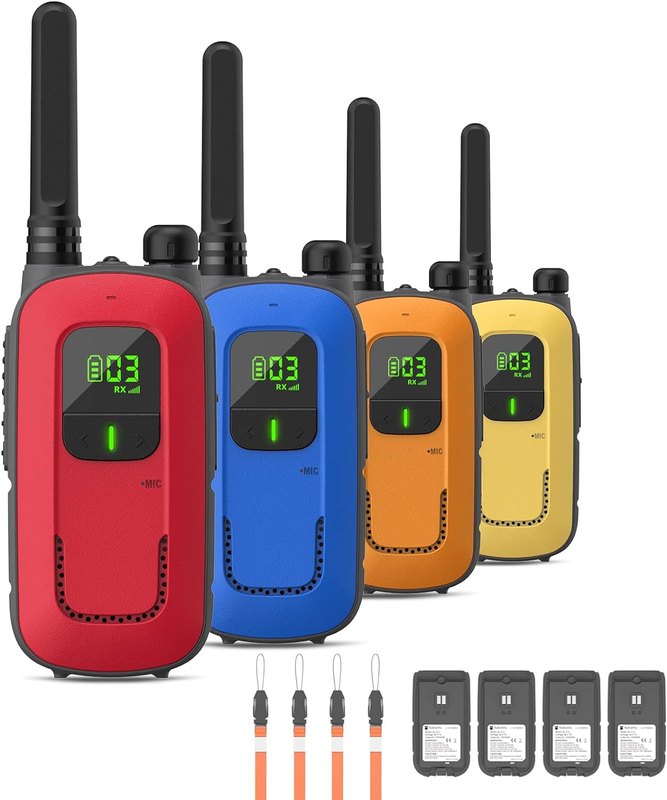 For Adults Kids Long Range 4 Pack Rechargeable W