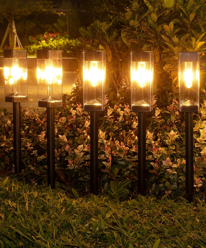 Solar Pathway Lights 8 Pack, Solar Lights Outdoor Waterproof IP65, Bright LED So