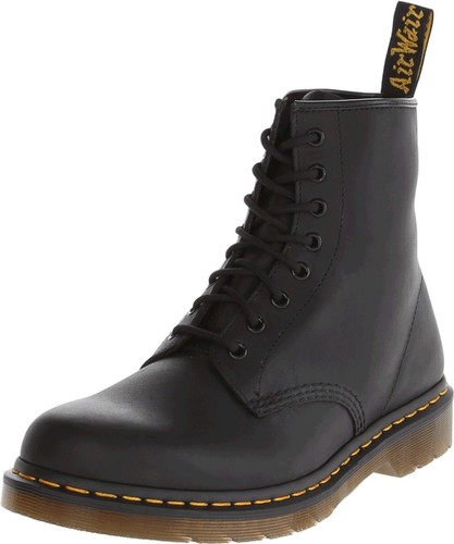 Pre-owned Dr. Martens Unisex-adult 1460 Black Greasy Leather Boot Combat