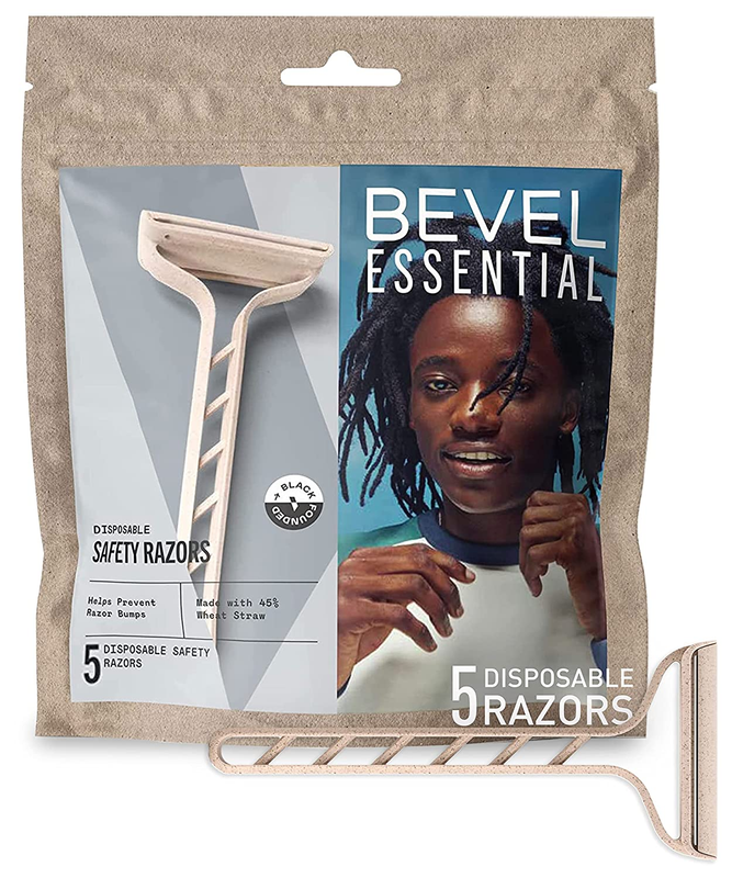 Essential Disposable Safety Razors for Men, Double Edge Stainless Steel Blade He