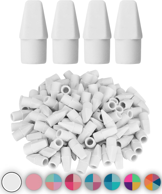 Top Erasers, 120 Pc, Eraser Tops, Eraser Caps For Pencils, E