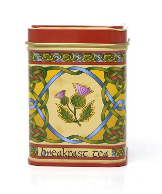 Scottish Breakfast Tea Blend 40g Celtic Knot Design Tin Loose Leaf India Ceylon