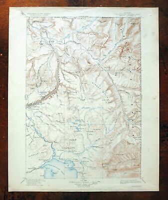 1911 Topo Map of Priest Lake Idaho Quadrangle