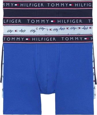 

Мужские трусы-боксеры Tommy Hilfiger из 3 хлопковых эластичных трусов, Steel blue, Underwear