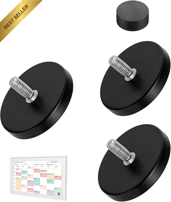 Magnetic Mount for Skylight 15 Inch Digital Calendar, Calendar Mount with 3 Rubb