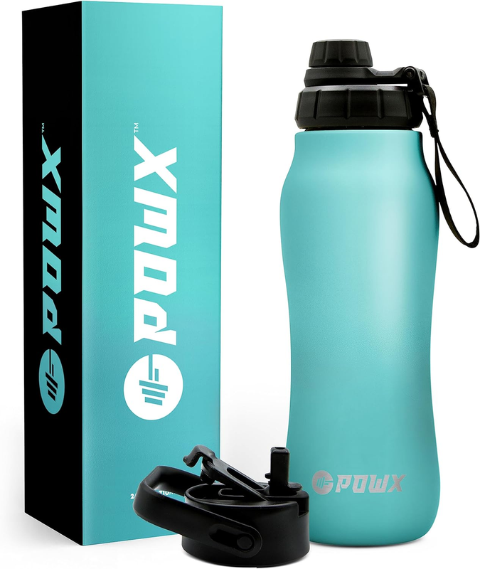 Stainless Steel Water Bottle with Straw &ndash; 24 Oz. Sports Water Bottle Insulated f