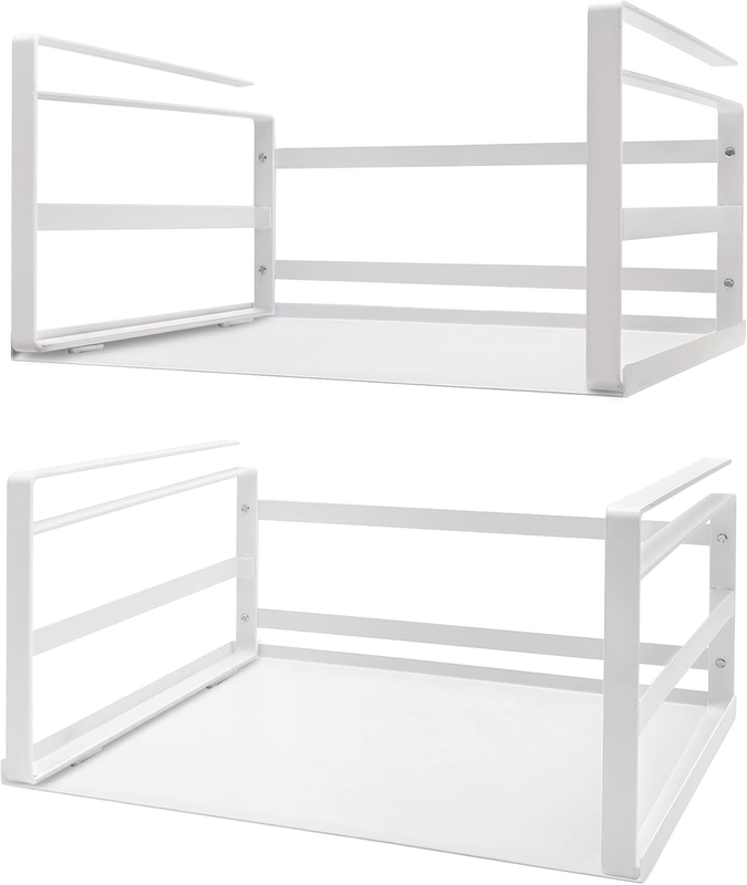 2Pack under Shelf Storage Basket Organizer Hanging Holder for Cabinet Pantry Kit