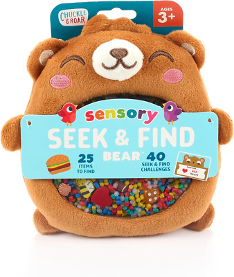 - Sensory Seek & Find Bear - Scavanger Hunt on the Go - Great for Car Rides - Fa