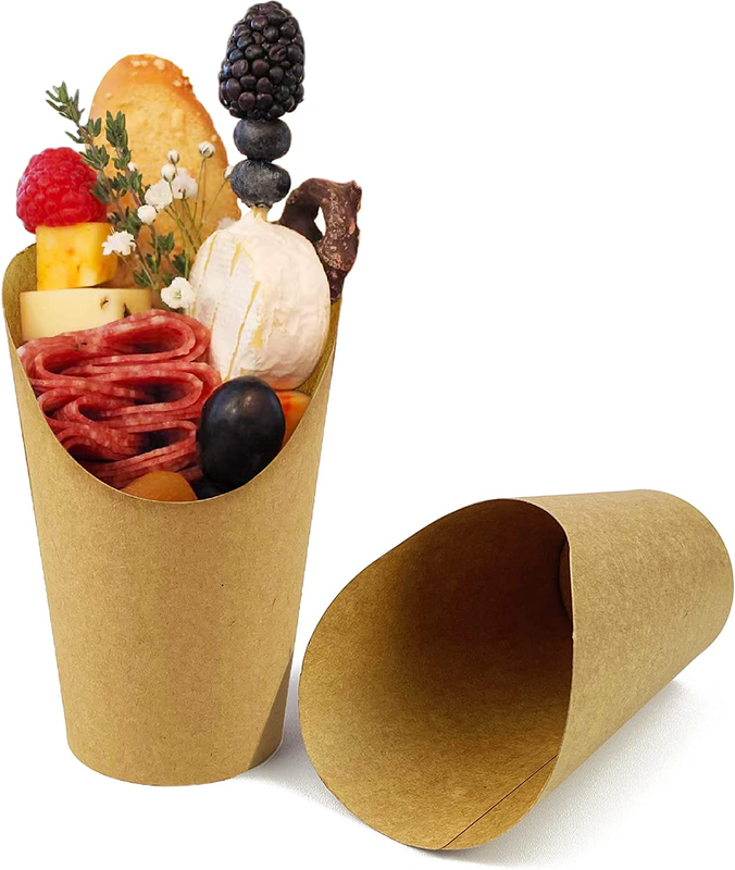 50 Pcs French Fries Holder Basket Snack Food Chicken Shop Co