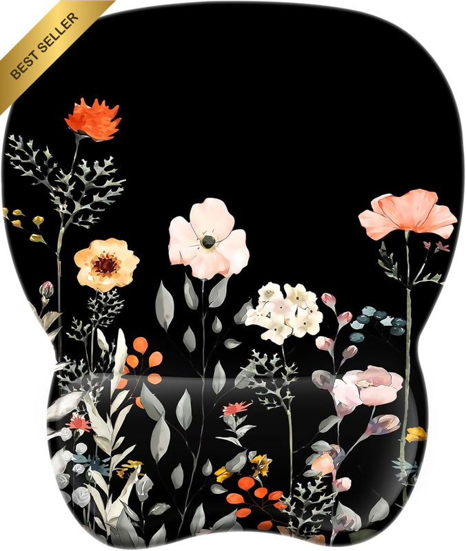 Ergonomic Mouse Pad with Memory Foam Wrist Support, Non-Slip Base, Office Home