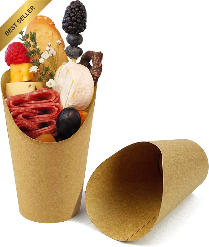 50 Pcs 14Oz Disposable Paper French Fries Charcuterie Cups All Occasions