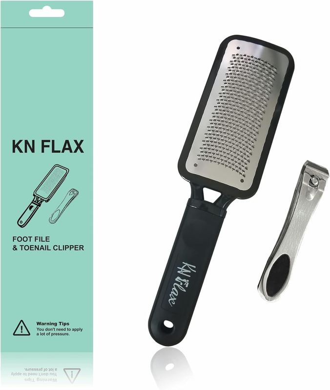 [Colossal Pedicure Rasp Foot File + Toenail Clipper]  Premium Foot Care Pedicure