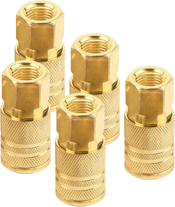 1/4 Air Hose Fittings Quick Connect Female Air Coupler and Plug Kit for Air Tool