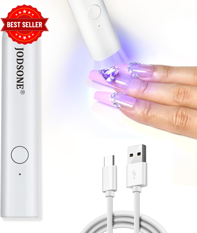 Handheld U V Light for Gel Nails Portable Mini Nail Dryer Cordless Rechargeable