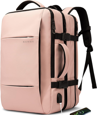 BANGE 45L Backpack For Women, Weekend Expandable Travel Pink(45l) | eBay