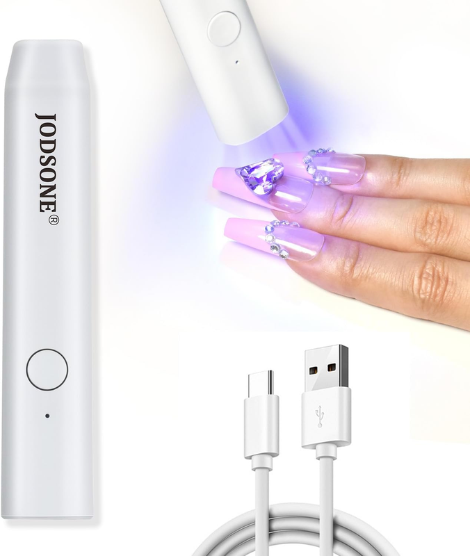Handheld U V Light for Gel Nails Portable Mini Nail Dryer Cordless Rechargeable