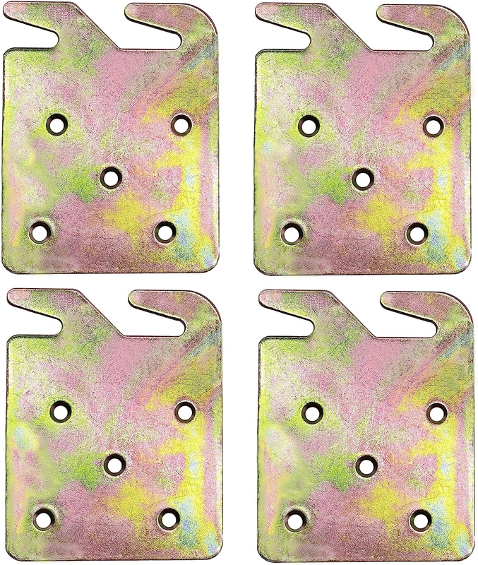 4Psc Wood Bed Rail Hook Plates For Wooden Bed Wooden Headboard Footboard Frame