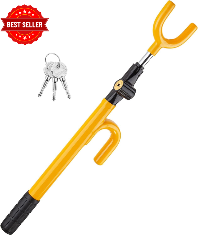 Vehicle Steering Wheel Lock Car anti Theft Security Lock with Adjustable Length