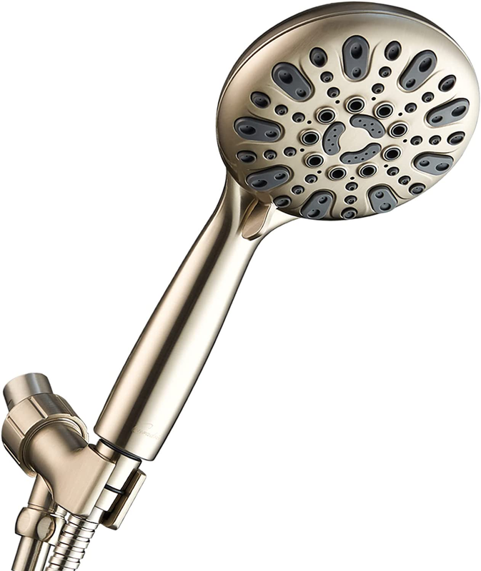 , 6 Spray Setting High Pressure Shower Head With B