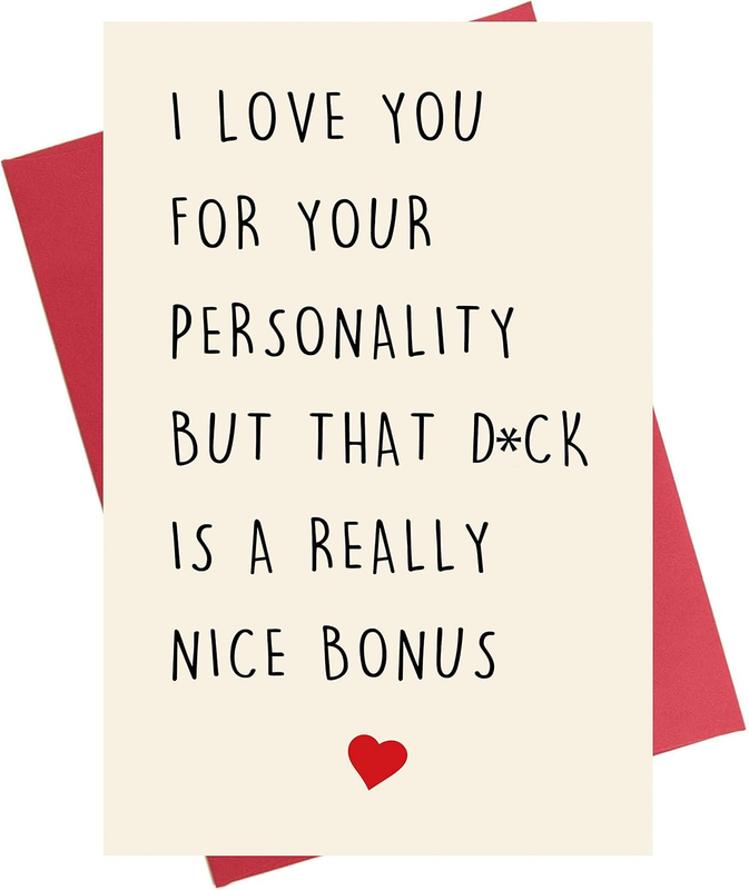 Special Anniversary Card, Funny Dirty Birthday Valentine'S Card for Husband Boyf