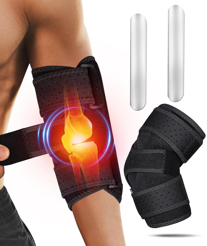 Elbow Brace, Tennis Elbow Brace for Men and Women, Adjustable Elbow Support for