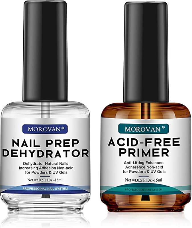 Nail Primer and Dehydrator: 15ml Natural Nail Prep Dehydrate and Bond Primer Aci