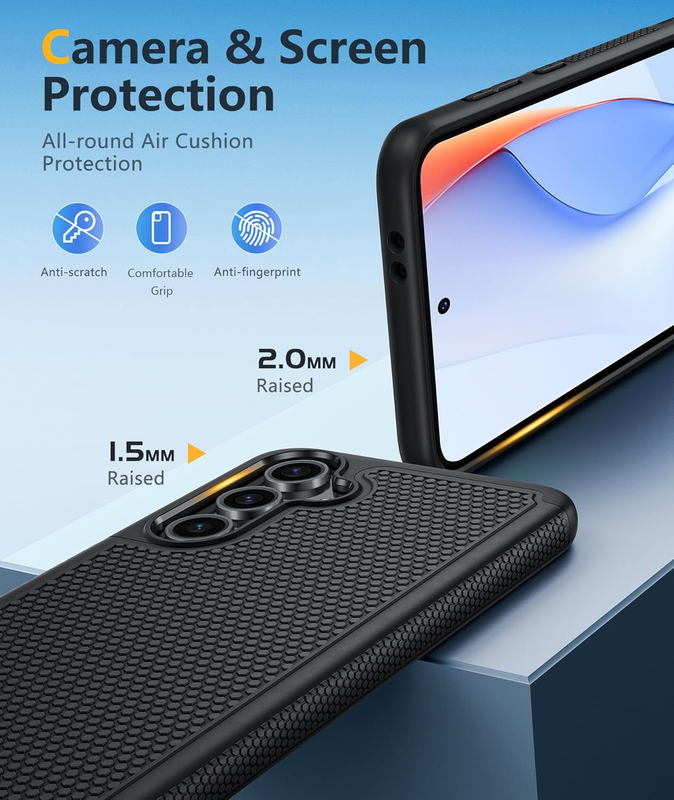 for Samsung Galaxy S24-FE Case: Dual Layer Protective Heavy Duty Cell Phone Cove