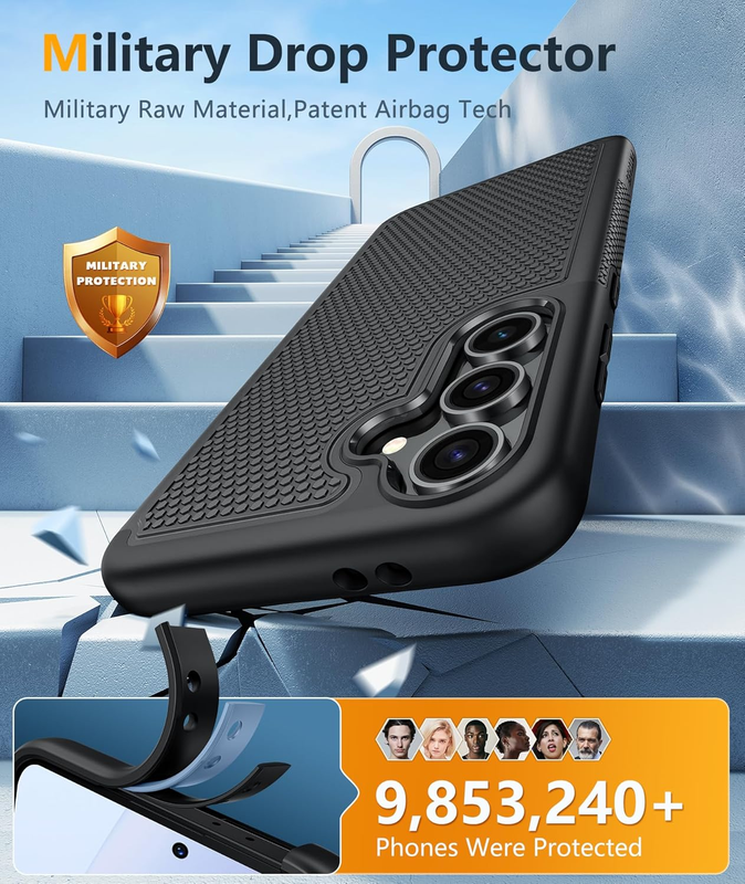 for Samsung Galaxy S24-FE Case: Dual Layer Protective Heavy Duty Cell Phone Cove