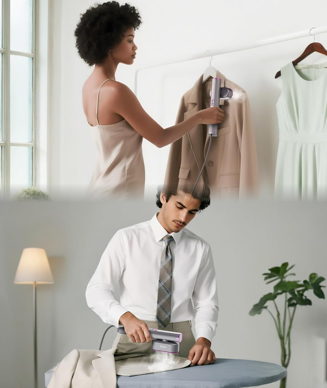 Travel Steamer for Clothes, 100-240V Dual Voltage Portable Garment Steamer, 1000