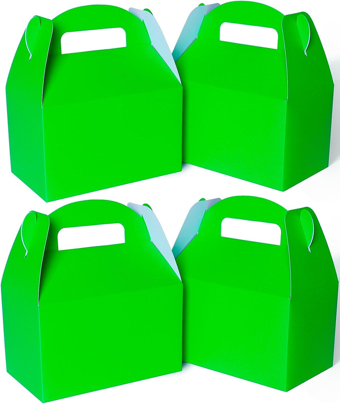 Green Goodie Boxes 30Pcs Thickened Paper Gift Gable Party Favor Box Candy Treat