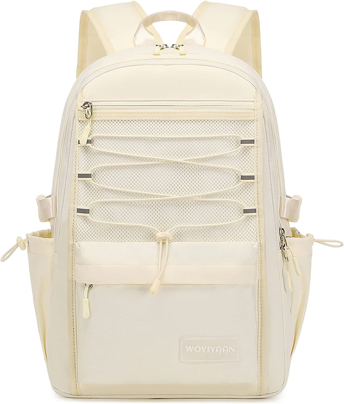 Woyiyaan Laptop Backpack for Women Girls 15.6 Inch Mesh School Bag, Unisex Stude