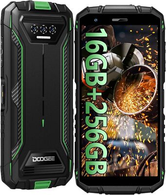 DOOGEE S41 MAX Rugged Smartphone 2024, 16GB + 256GB/SD 1TB Rugged Phone