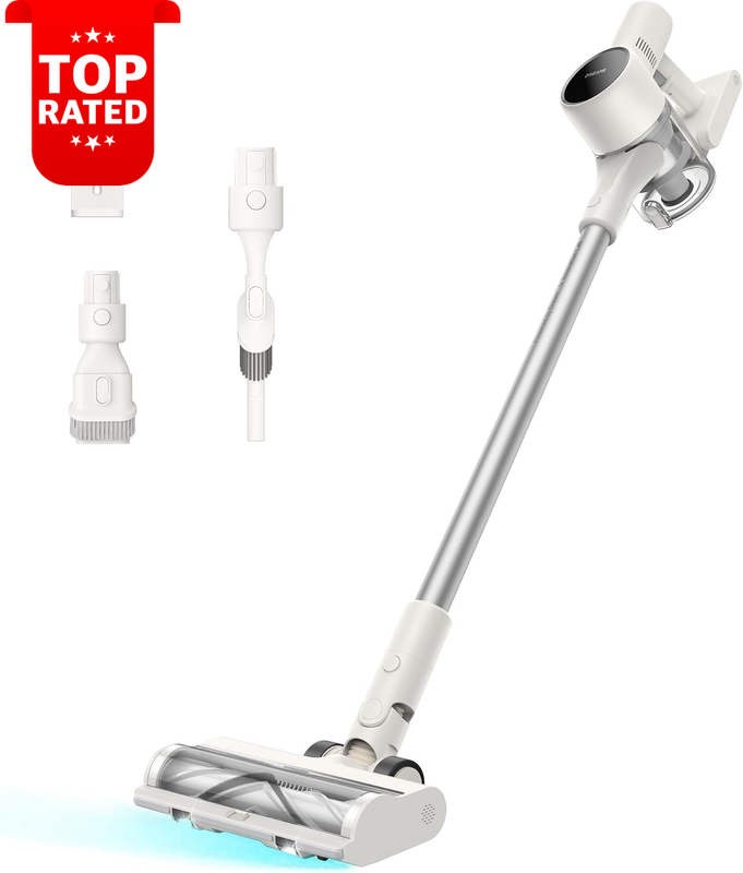 R10 Cordless Vacuum Cleaner 120AW Suction LED Headlights 60 Min Runtime