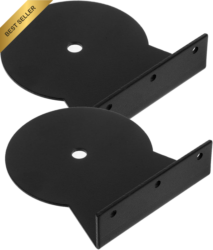Cat Tree Bracket Wall Mount Metal Holder 2 Pcs Black