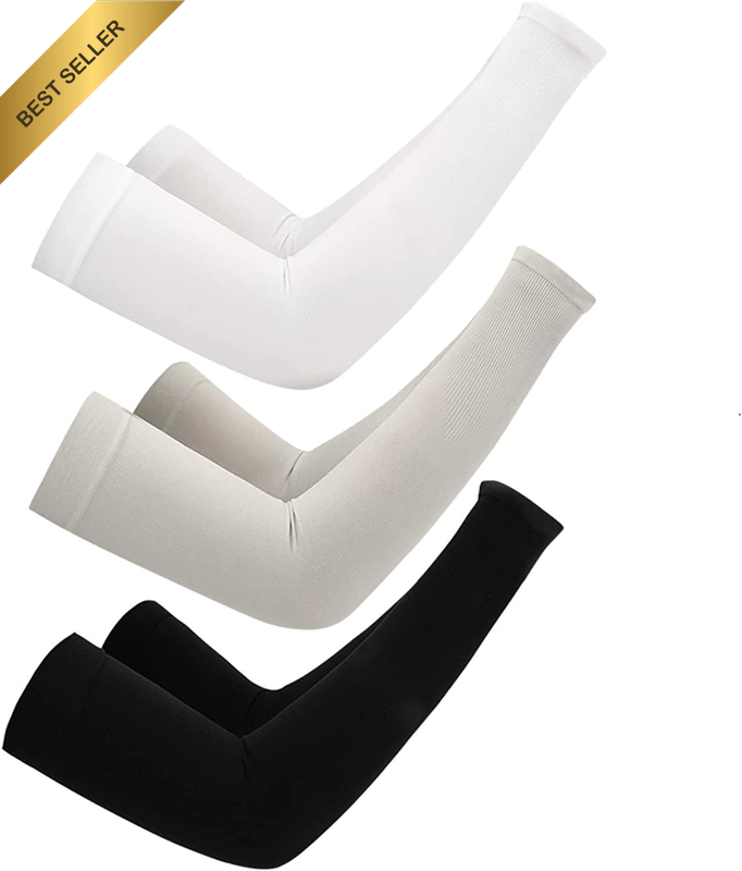 3 Pairs - Arm Cooling Sleeves UV Sun Protection Arm Sleeves for Women Men Youth,