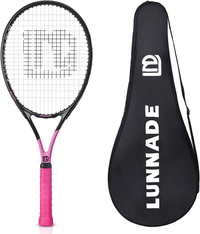 Adults Tennis Racket 27 Inch Shockproof Carbon Fiber Tennis 