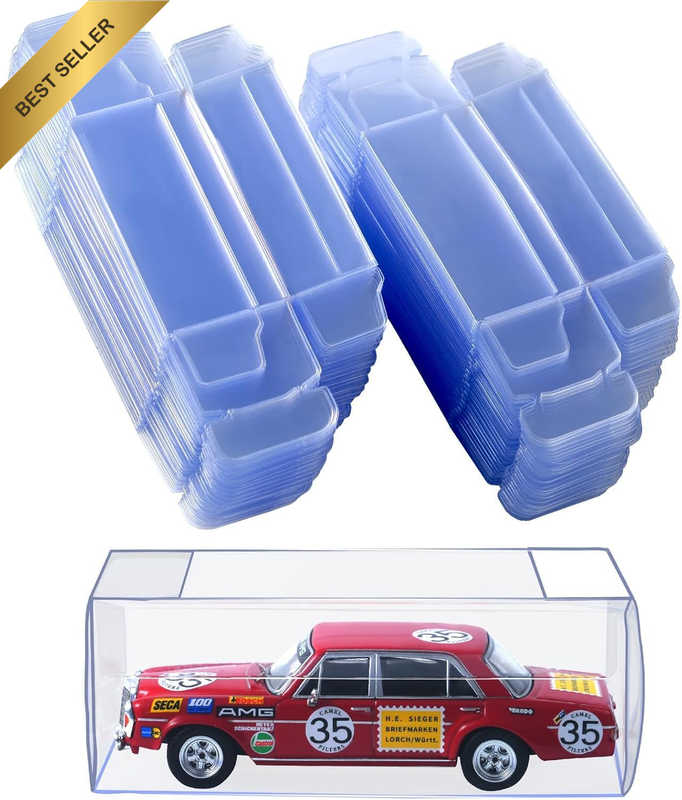 Display Casebulk 1:64 Car Storage & Protection | Fits Matchbox, Auto World | Dus