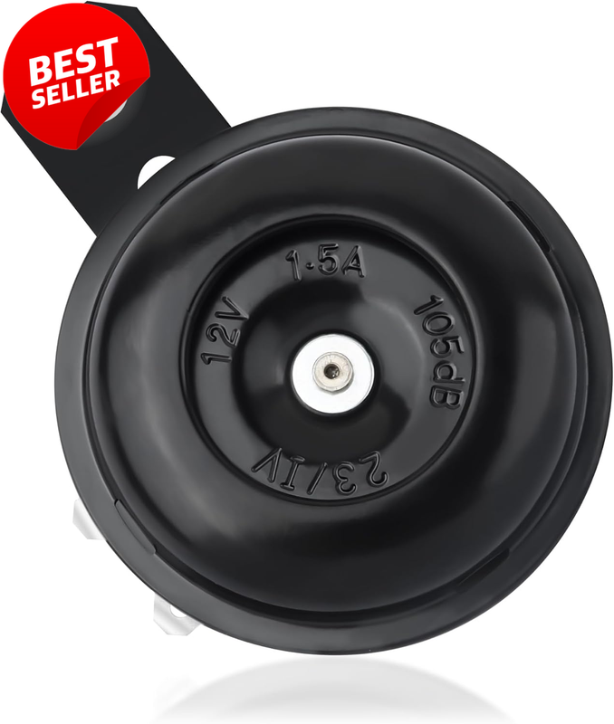 12V Motorcycle Horn Speaker 105dB Loud Electric Horn Waterproof Bike ATV - US