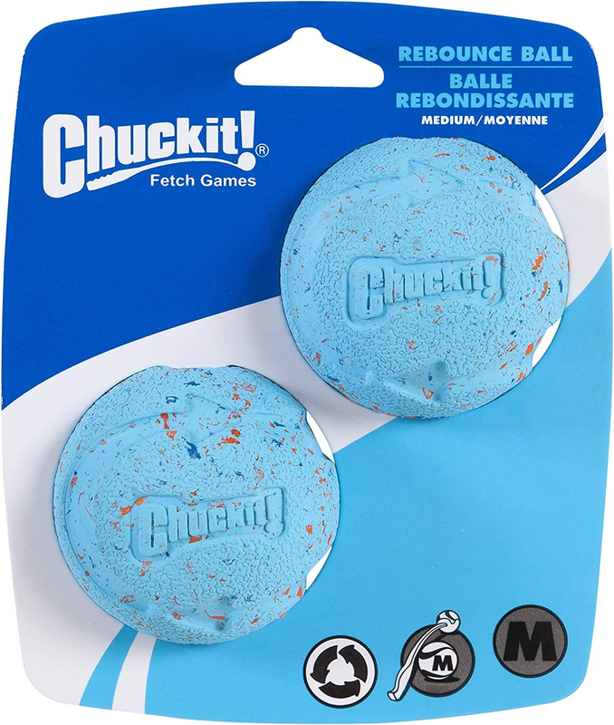 Chuckit! Medium Rebounce Ball 2.5&Prime; - 2 Pack, Blues & Purpl