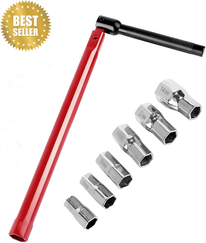 Adjustable Tap Socket Wrench Set, 270° Rotating Head, 8-14Mm Socket Kit, Plumbin