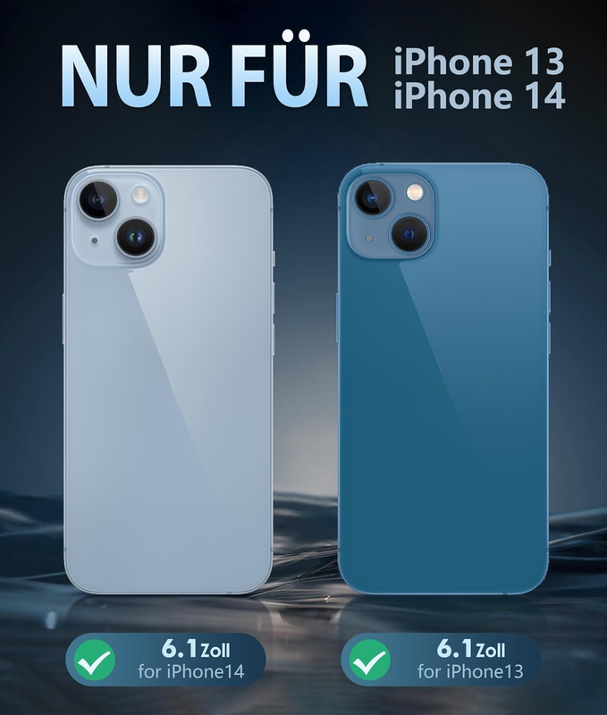 for iPhone 13 Phone Case: iPhone 14 Phone Clear Case Magnetic Military Grade Dro
